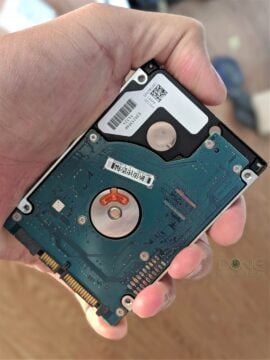 File System vs. Partition: A 2.5 inch hard drive