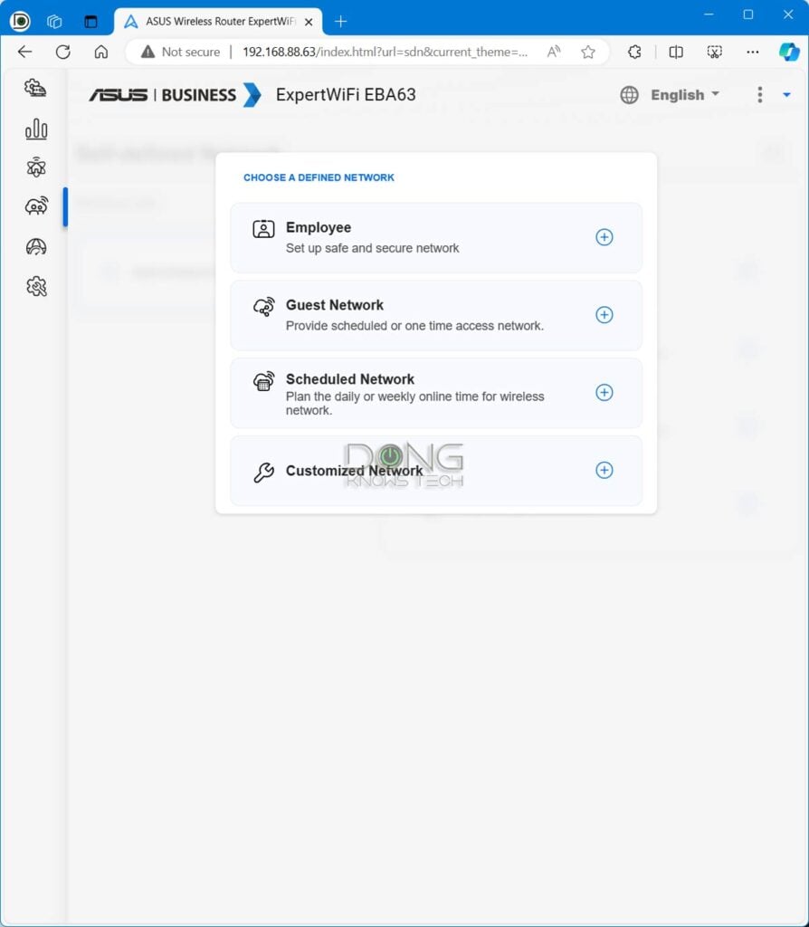 Asus ExpertWiFi EBA63 Guest Network Pro (SDNs)