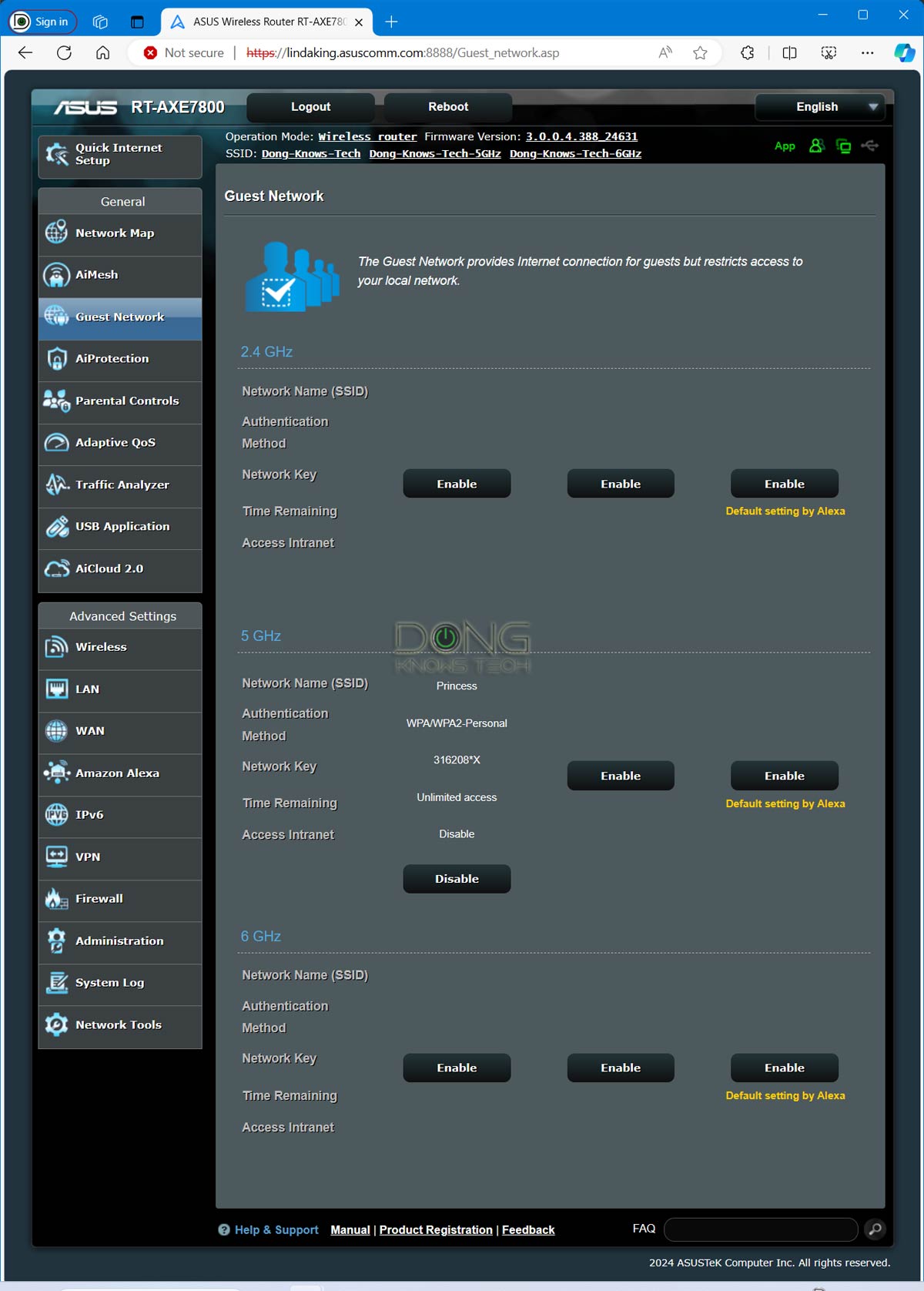 Asus Firmware 3.0.0.4 Guest Network