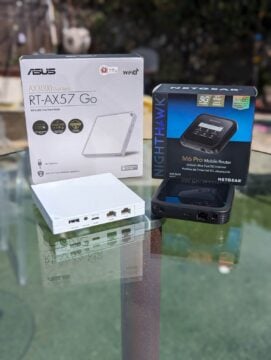 Asus RT-AX57 Go vs Netgear M6 Pro Travel Routers