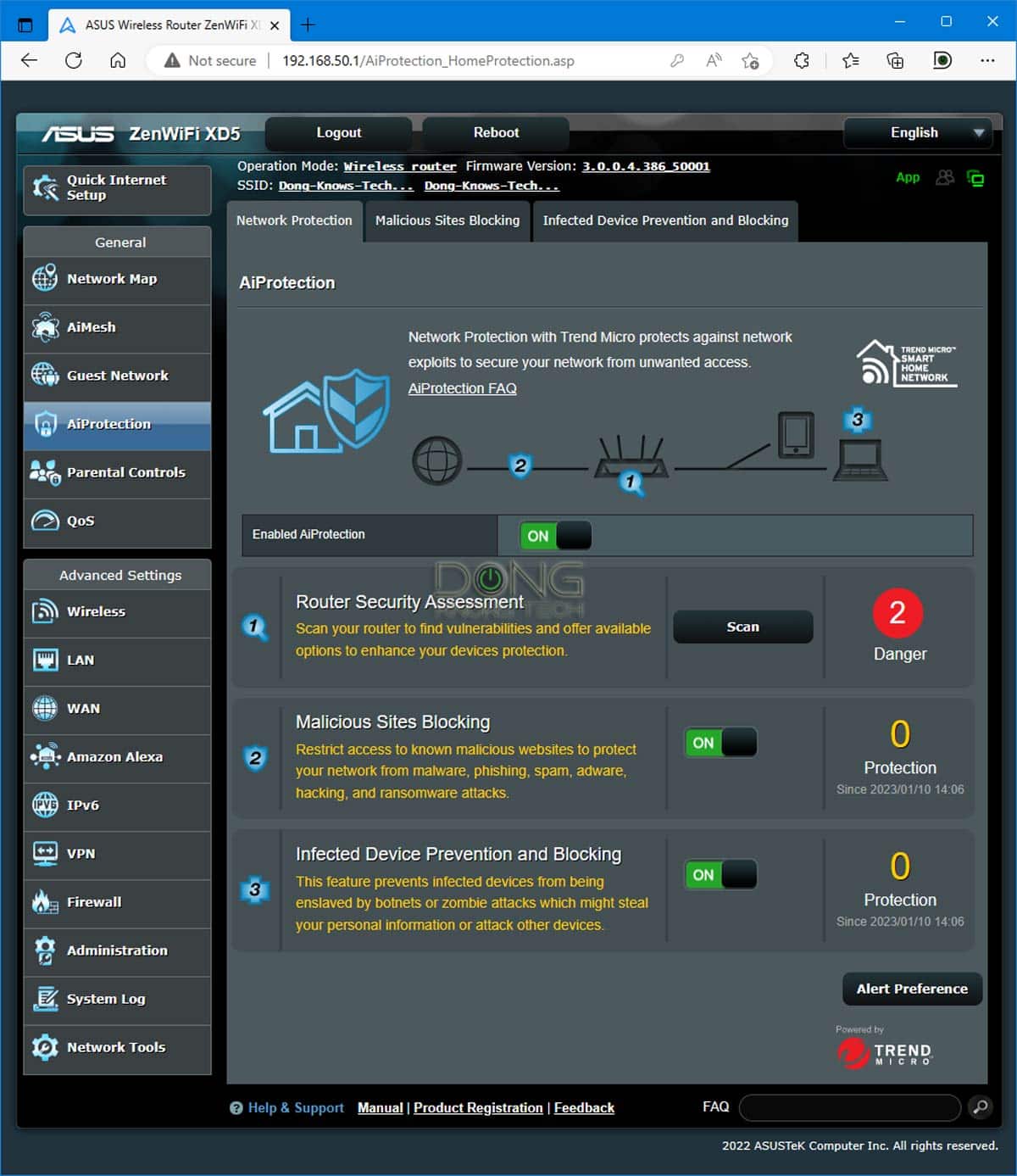 Asus ZenWifi XD5 AiProtection