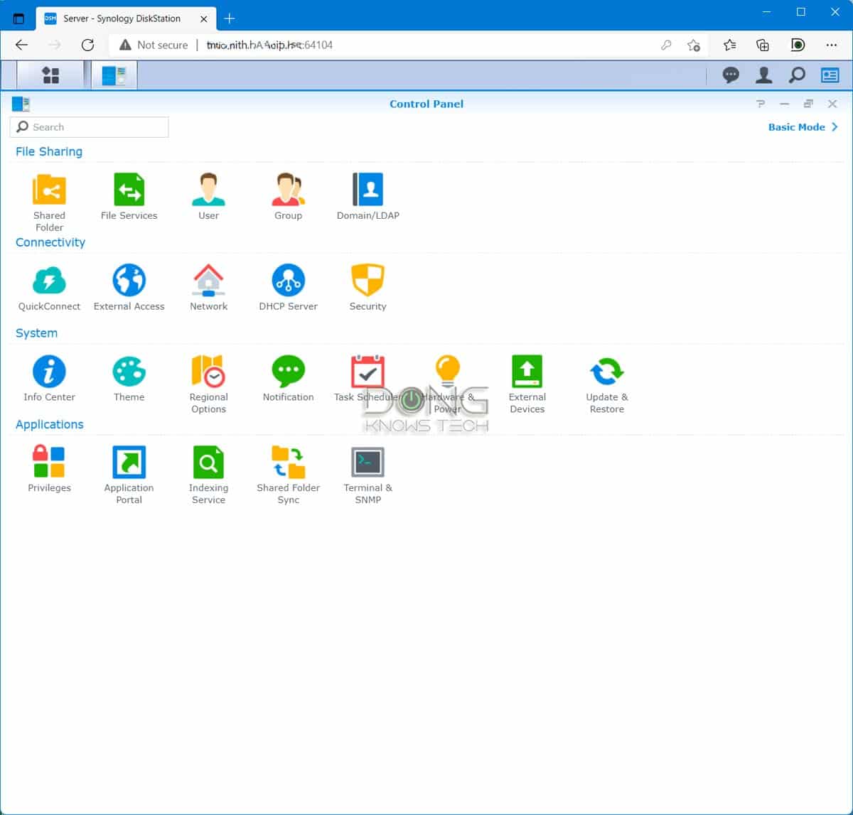 DSM 6 2 Control Panel