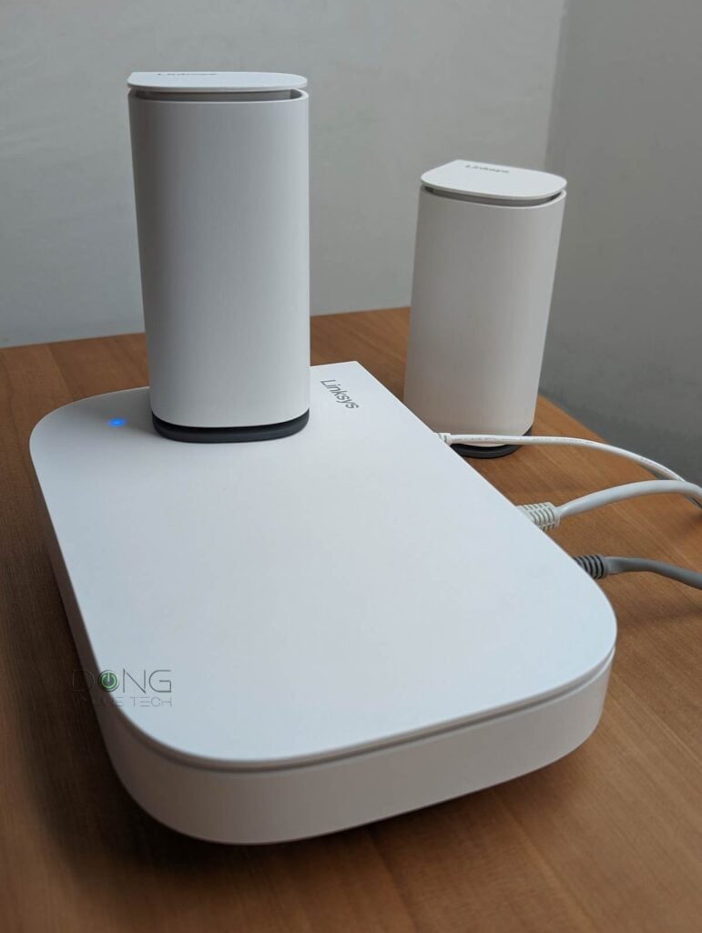 Linksys Velop Micro 6 Mesh System being tested