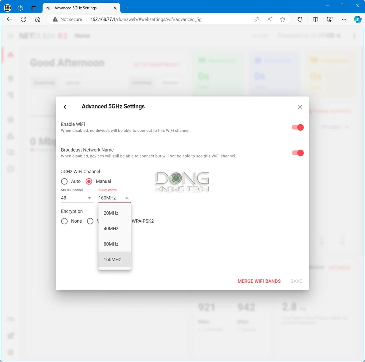 Netduma R3 RGB Wi-Fi Settings