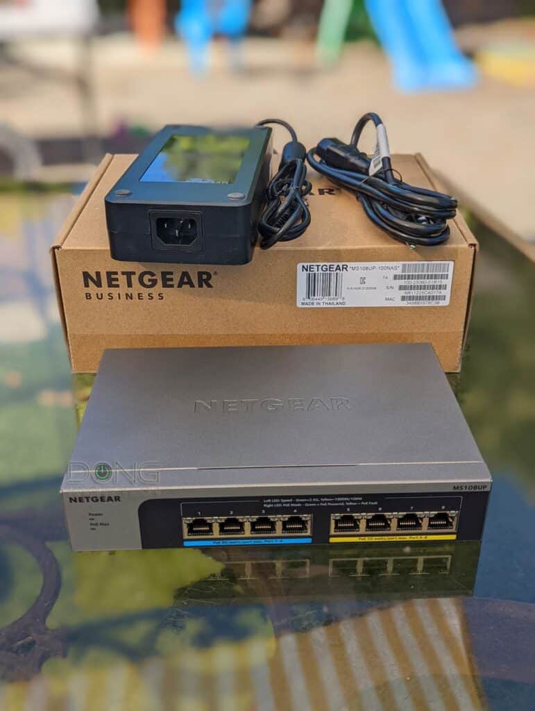 Netgear MS108UP 8 port Multi-Gigabit 2.5G Ultra60 PoE Ethernet Plus Switch Port with Box