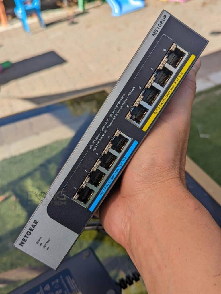 Netgear MS108UP 8 port Multi-Gigabit 2.5G Ultra60 PoE Ethernet Plus Switch Ports on Hand