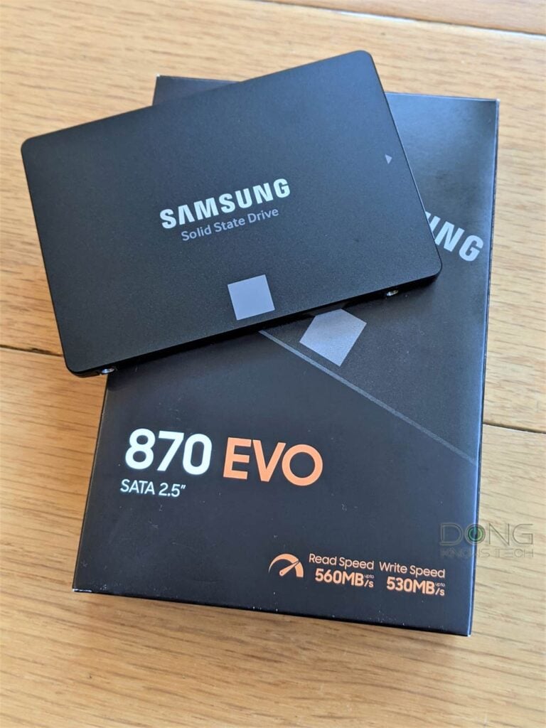 Samsung 870 EVO SSD on Box