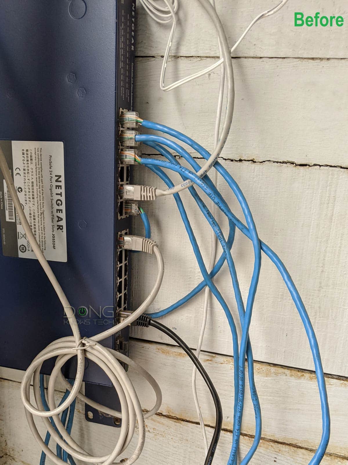 Switch with cables