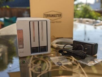 TerraMaster F2 223 2 Bay NAS Server out of the box