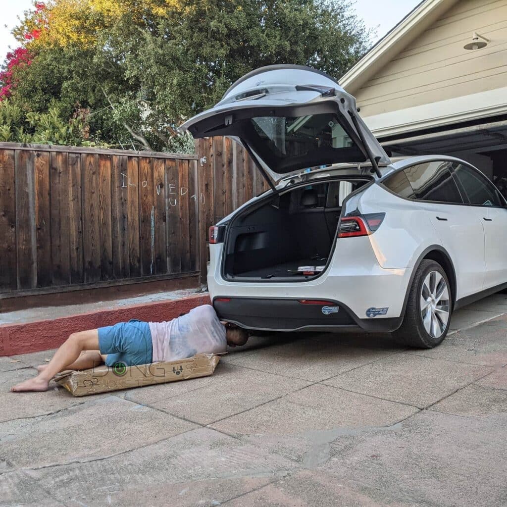 Tesla Model Y Nail on Tire Plug