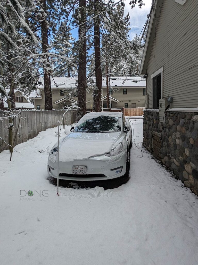 Tesla Model Y Outdoor Charging