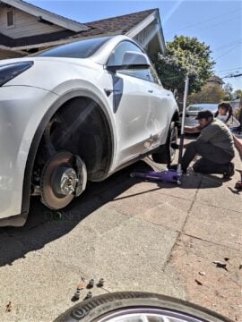 Tesla Model Y Tire Rotation 3