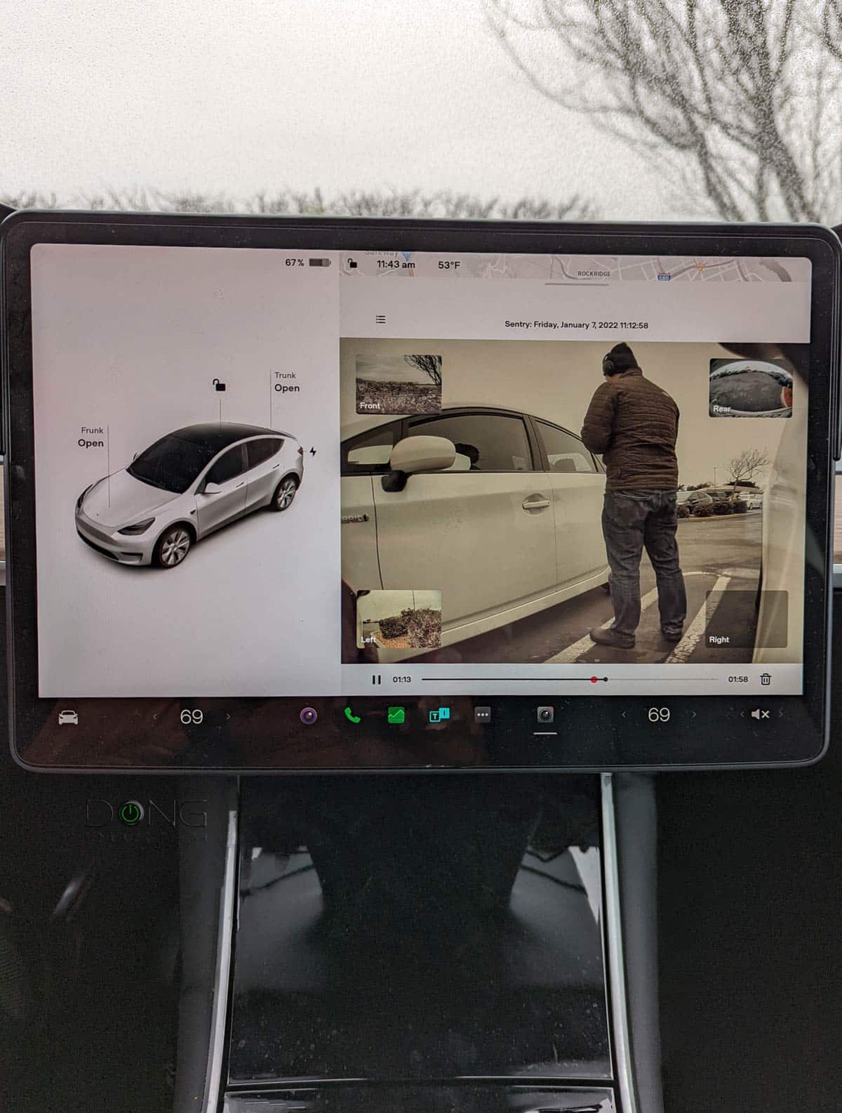 Tesla Sentry Recording Photo