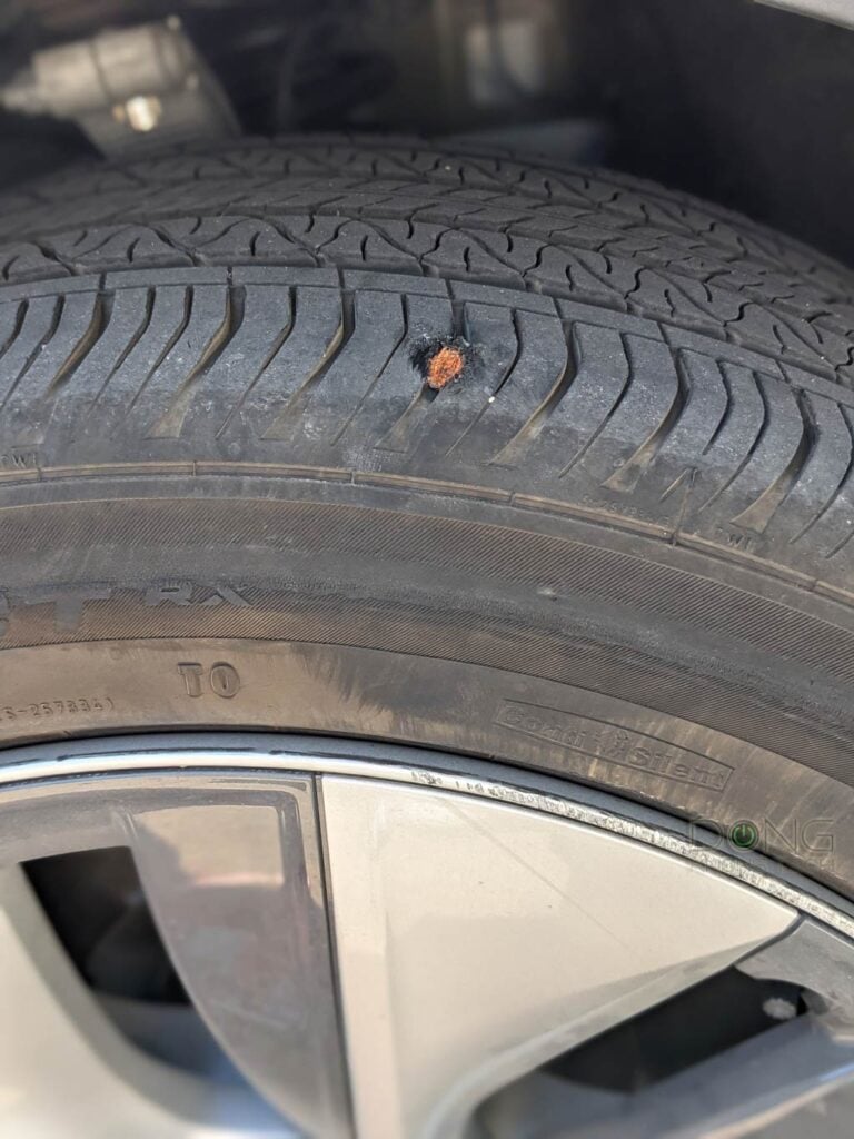 Tesla Tire Nail After