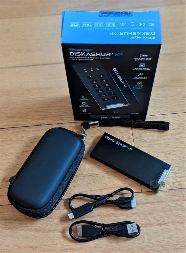 The iStorage diskAshur M2 Portable SSD