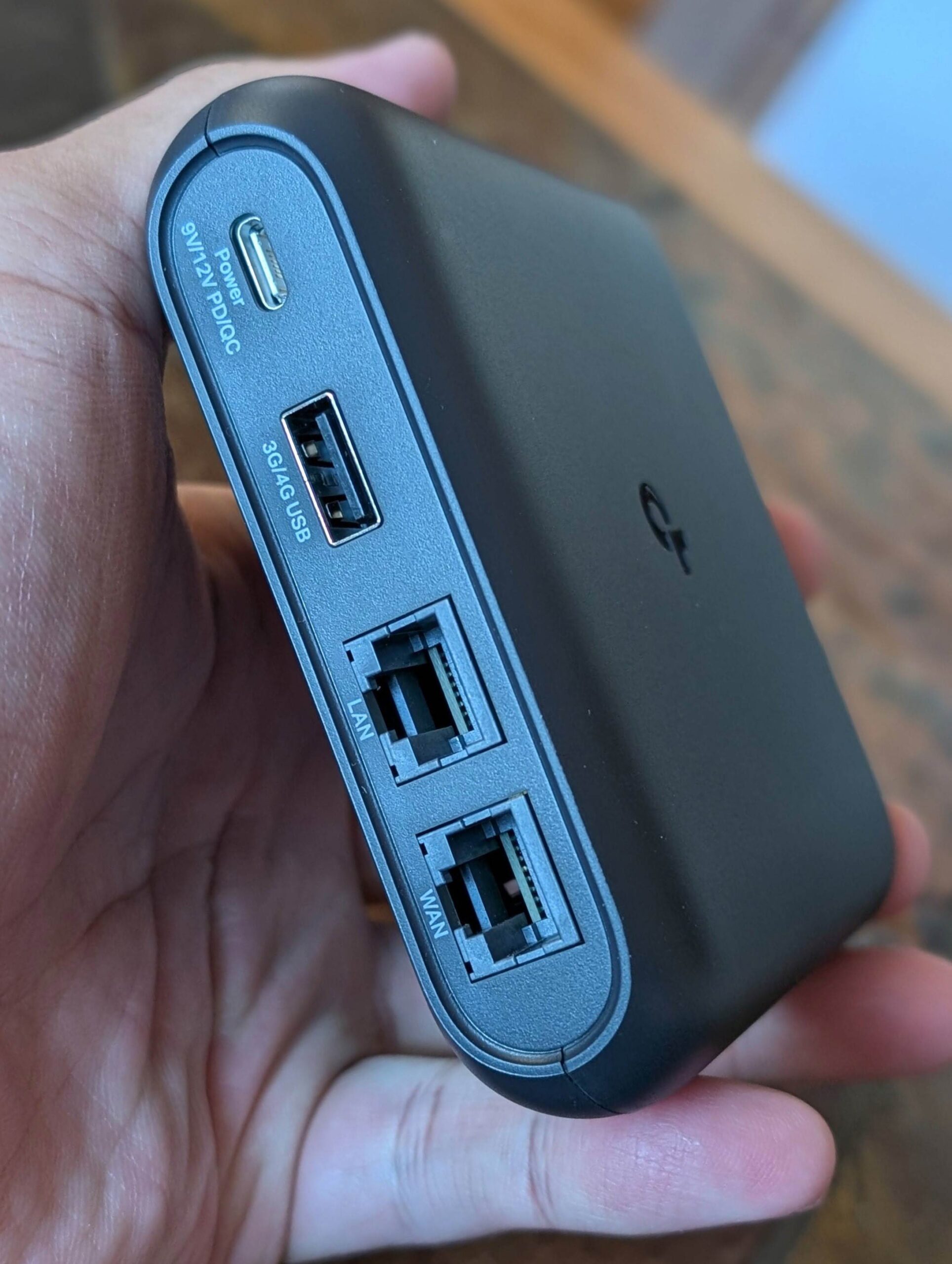 The TP-Link TL WR1502X has two Gigabit network ports and a USB 2.0 port