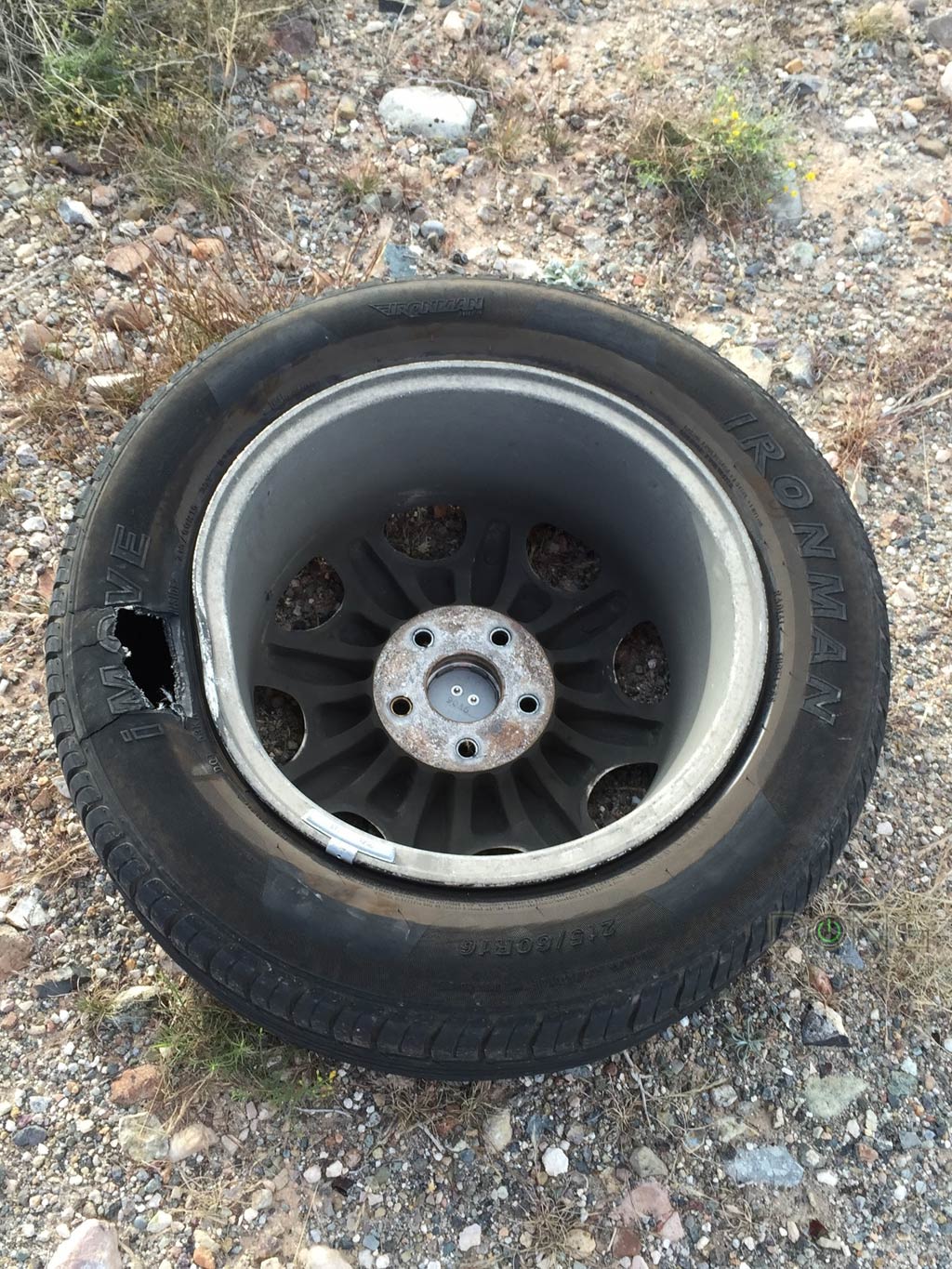 Tire Punture Baja California Desert