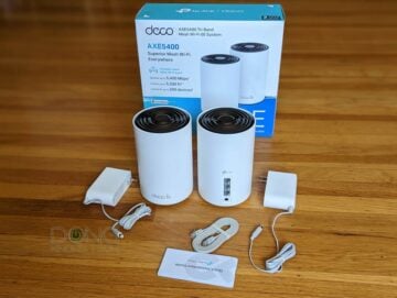 The TP-Link Deco XE75 AXE5400 Tri-Band Mesh Wi-Fi 6E System