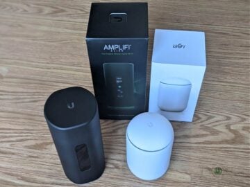 Ubiquiti UniFi Dream Machine vs. AmpliFi Alien Wi-Fi Routers With Retail Box