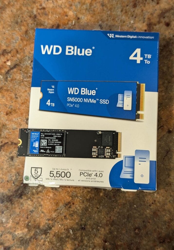 WD Blue SN5000 4TB SSD