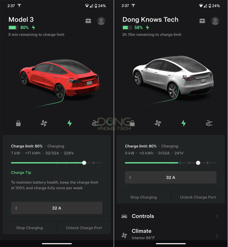 EV Charging NCA vs. LFP