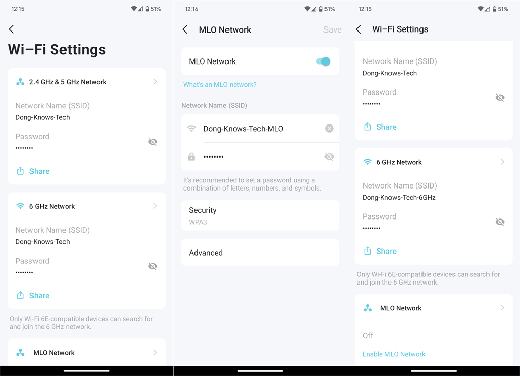 TP-Link Deco BE85 Wi-Fi Settings